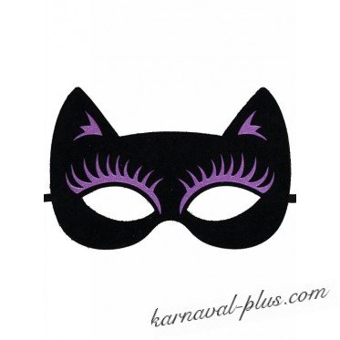 Карнавальная фетровая маска Кошка